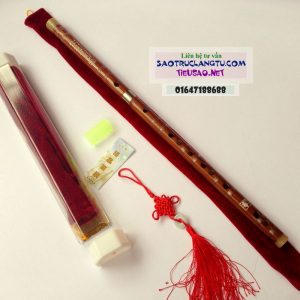 Sáo Dizi nâu khớp inox - sáo Tàu Dongmin